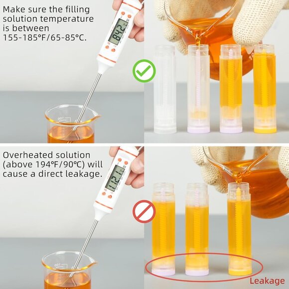 Lip Balm tubes Empty, 60PCS 5.5ml 3/16 Oz, Clear Lip Balm Container Tubes with W - Picture 3 of 9